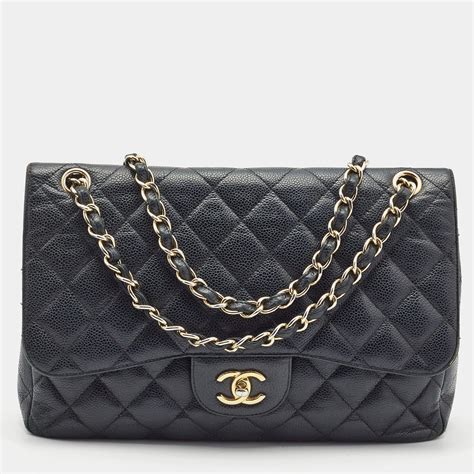 all black chanel flap|Chanel classic double flap.